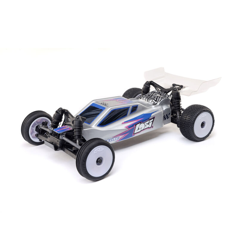 1/24 Micro-B 2S 2WD RTR Race Buggy (Battery & Charger Included), Silver
