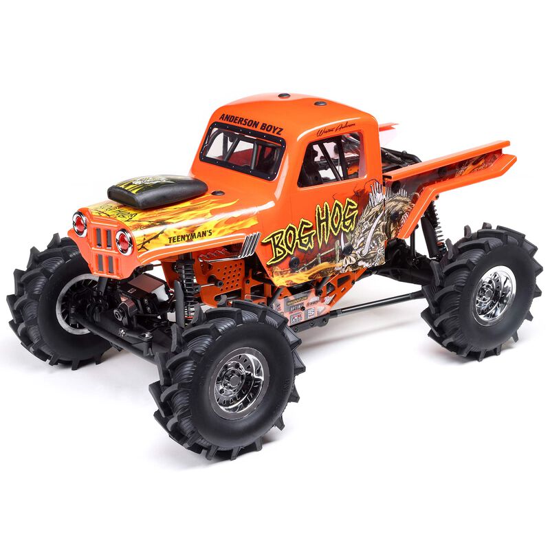 1/8 LMT Mega Truck Bog Hog 4S 4X4 RTR Brushless Mega Truck, Orange 